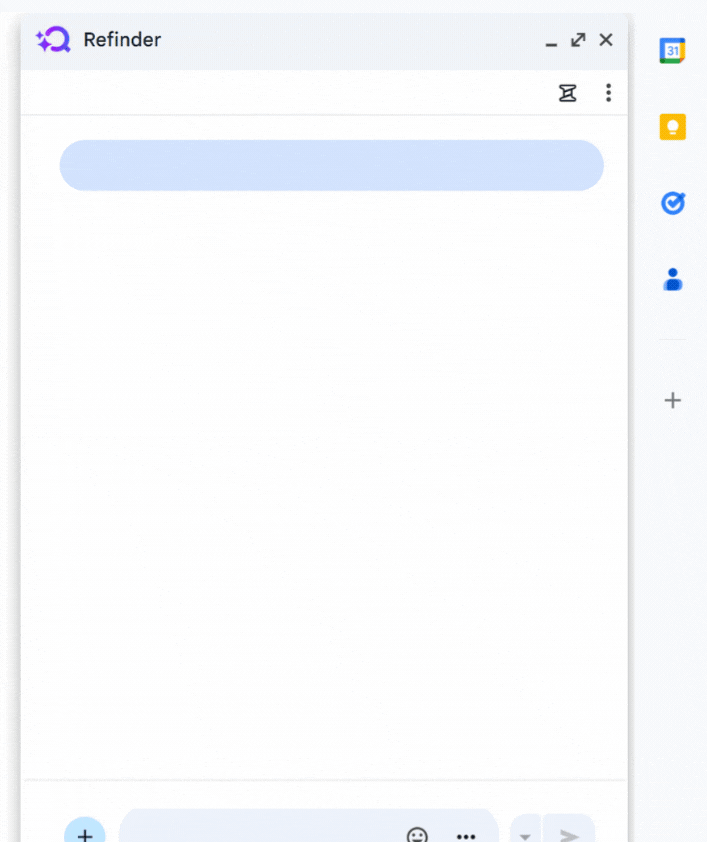 Refinder tracking decisions to ensure productivity after you set out of office in Google Workspace.
